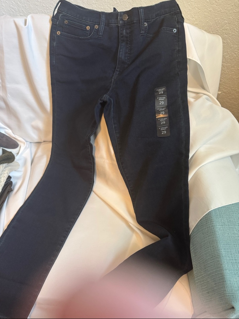 J. Crew Dark Navy 9” mid rise skinny Jeans NWT